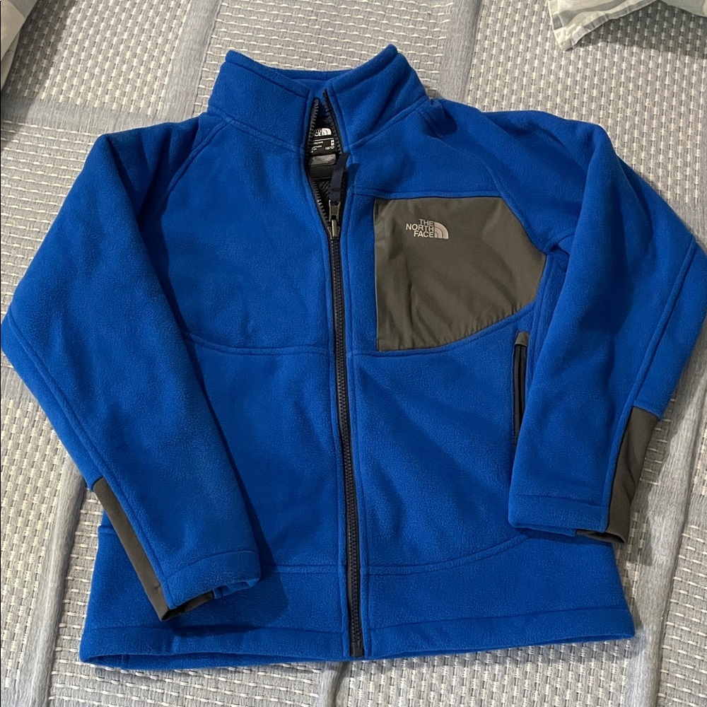 The North Face Royal Blue and Charcoal Jacket